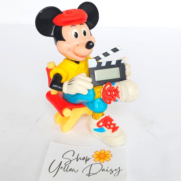 1991 Sounds Fun Disney Mickey Mouse Talking Time Director Alarm Clock - 1392 - Picture 1 of 9